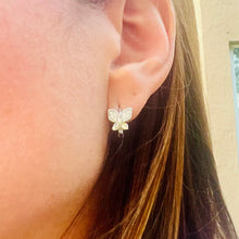 Load image into Gallery viewer, Zircon Butterfly Hoops