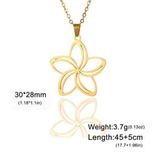 Load image into Gallery viewer, Five Petal Flower Necklace & Earrings Set