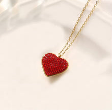 Load image into Gallery viewer, Endless Spark Zircon Heart Necklace