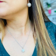 Load image into Gallery viewer, Zircon Color Pendant Necklace & Earrings Set