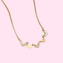 Load image into Gallery viewer, Five Love Shell Heart Necklace
