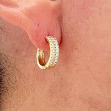 Load image into Gallery viewer, Zircon Hoop Earrings