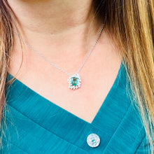 Load image into Gallery viewer, Green Princess Cut Jewelry Set