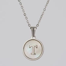 Load image into Gallery viewer, Sun Letter Pendant Necklace