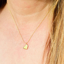 Load image into Gallery viewer, Sideways Dangling Heart Necklace