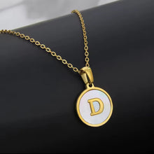 Load image into Gallery viewer, Sun Letter Pendant Necklace
