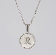Load image into Gallery viewer, Sun Letter Pendant Necklace