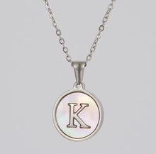 Load image into Gallery viewer, Sun Letter Pendant Necklace