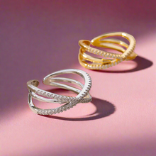 Load image into Gallery viewer, Zircon Cross Ring