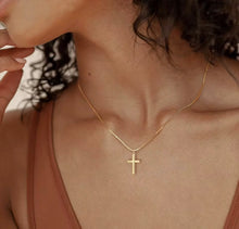 Load image into Gallery viewer, Solid Simple Cross Necklace