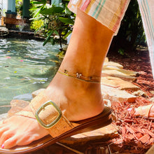 Load image into Gallery viewer, 3 Butterflies Double Anklet
