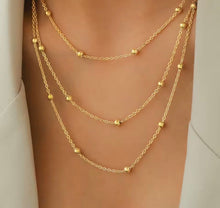 Load image into Gallery viewer, Triple Tier Bead Necklace