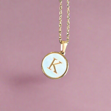 Load image into Gallery viewer, Sun Letter Pendant Necklace
