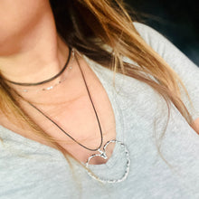 Load image into Gallery viewer, Goth Hollow Heart Pendant Choker Necklace