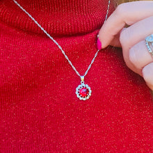 Load image into Gallery viewer, Zircon Color Pendant Necklace & Earrings Set