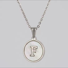 Load image into Gallery viewer, Sun Letter Pendant Necklace
