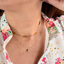 Load image into Gallery viewer, Rectangular Solid and Hollow Necklace