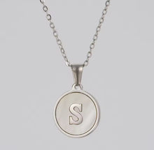 Load image into Gallery viewer, Sun Letter Pendant Necklace