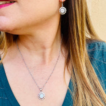 Load image into Gallery viewer, Zircon Color Pendant Necklace & Earrings Set