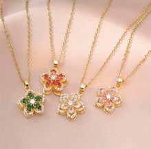 Load image into Gallery viewer, Fidget Spinner Flower Necklaces