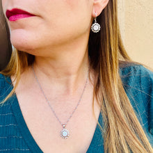 Load image into Gallery viewer, Zircon Color Pendant Necklace & Earrings Set