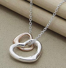 Load image into Gallery viewer, Two Souls Heart Necklace