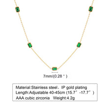 Load image into Gallery viewer, Emerald Green Necklace and Bracelet Set