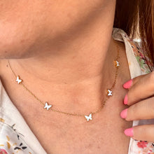 Load image into Gallery viewer, Mini Butterfly Necklace & Earrings Set
