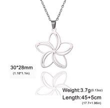 Load image into Gallery viewer, Five Petal Flower Necklace & Earrings Set