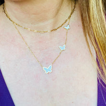 Load image into Gallery viewer, 3 Butterfly Necklace