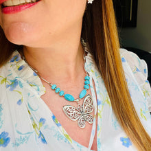 Load image into Gallery viewer, Big Vintage Butterfly Necklace