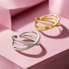 Load image into Gallery viewer, Zircon Cross Ring