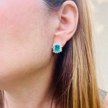 Load image into Gallery viewer, Green Princess Cut Jewelry Set