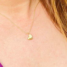Load image into Gallery viewer, Sideways Dangling Heart Necklace