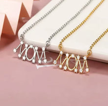 Load image into Gallery viewer, Zircon MOM Necklace