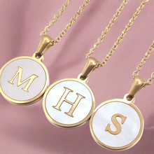 Load image into Gallery viewer, Sun Letter Pendant Necklace