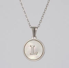 Load image into Gallery viewer, Sun Letter Pendant Necklace