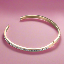 Load image into Gallery viewer, Pave Crystals Cuff Bangle Bracelet