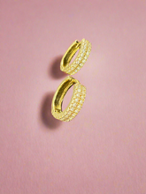 Load image into Gallery viewer, Zircon Hoop Earrings