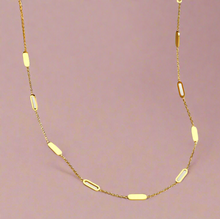Load image into Gallery viewer, Rectangular Solid and Hollow Necklace