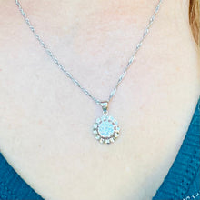 Load image into Gallery viewer, Zircon Color Pendant Necklace & Earrings Set