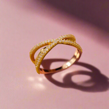 Load image into Gallery viewer, Zircon Cross Ring