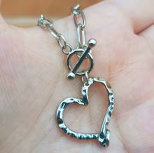 Load image into Gallery viewer, Big Heart Paperclip Necklace