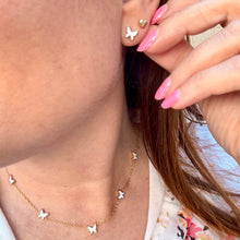 Load image into Gallery viewer, Mini Butterfly Necklace & Earrings Set