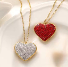 Load image into Gallery viewer, Endless Spark Zircon Heart Necklace