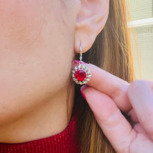 Load image into Gallery viewer, Zircon Color Pendant Necklace & Earrings Set