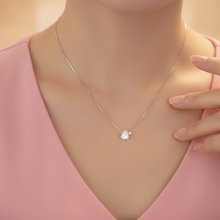 Load image into Gallery viewer, Double Sideway Zircon Heart Necklace