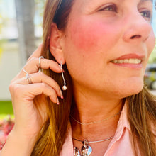 Load image into Gallery viewer, Mirror Ball Round Drop Earrings