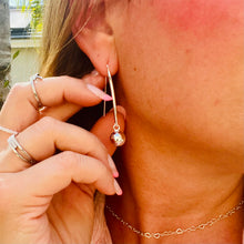 Load image into Gallery viewer, Mirror Ball Round Drop Earrings