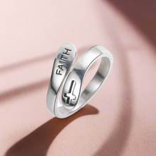 Load image into Gallery viewer, Faith Cross Ring